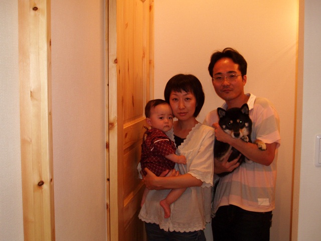 自然素材　リフォーム　パイン材　造作建具