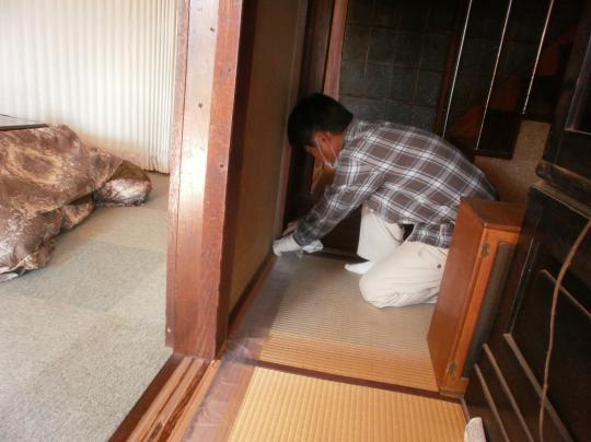 塗り壁補修　左官　藤沢リフォーム　辻堂リフォーム