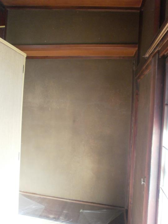 塗り壁補修　和室壁　左官　藤沢リフォーム　辻堂リフォーム